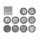 NANLITE 10 gobos PJ-FZ60 - Set 2