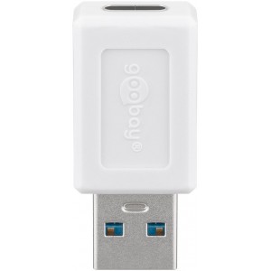 USB 3.0 SuperSpeed ​​Adaptateur USB-A à USB-C™, blanc